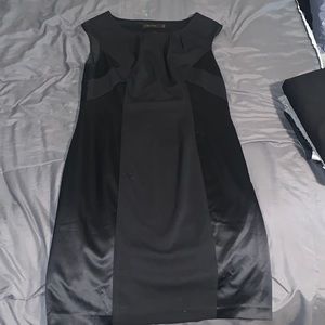 Black polyester Sheath dress
